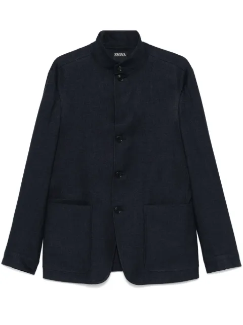 Zegna twill jacket Blue 976C50A91VHKQ0