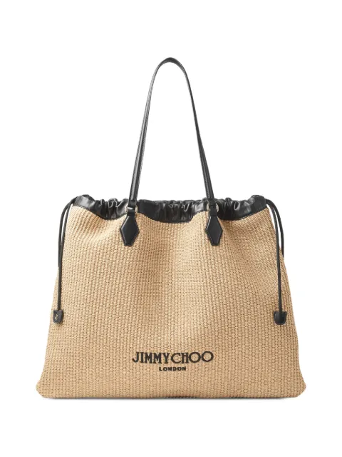 Jimmy Choo drawstring tote large Neutrals DRAWSTRINGTOTELQAV