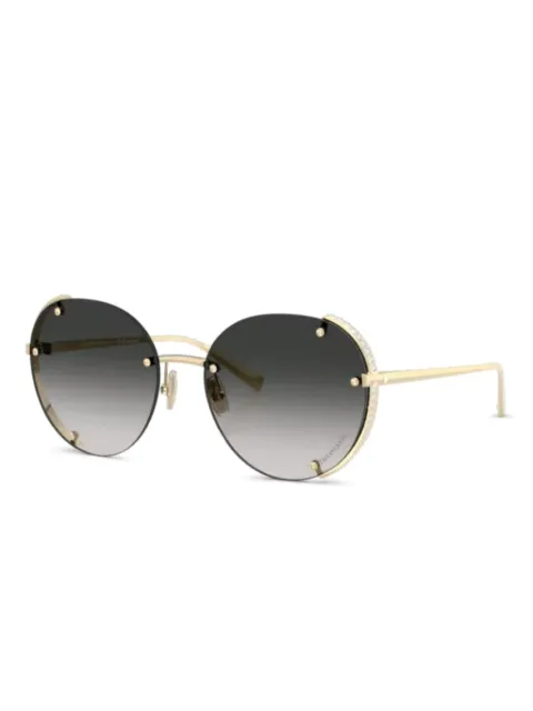 Tiffany & Co Eyewear crystal-embellished sunglasses Gold 0TF3110KB