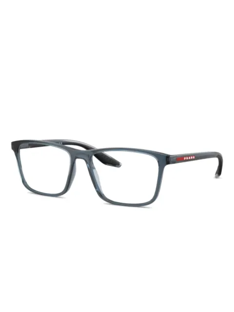 Prada Linea Rossa square-frame glasses Grey 0PS01QV