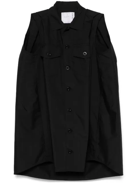 sacai sleeveless mini dress Black 2507649