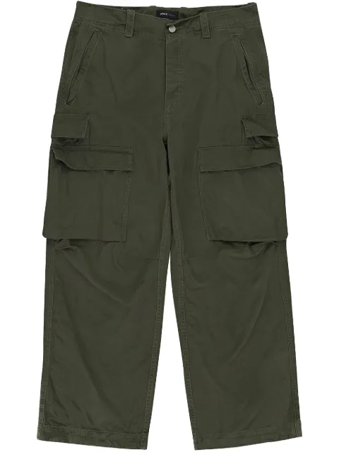 Purple Brand double cargo pocket "Green" trousers Green P527DPWM124