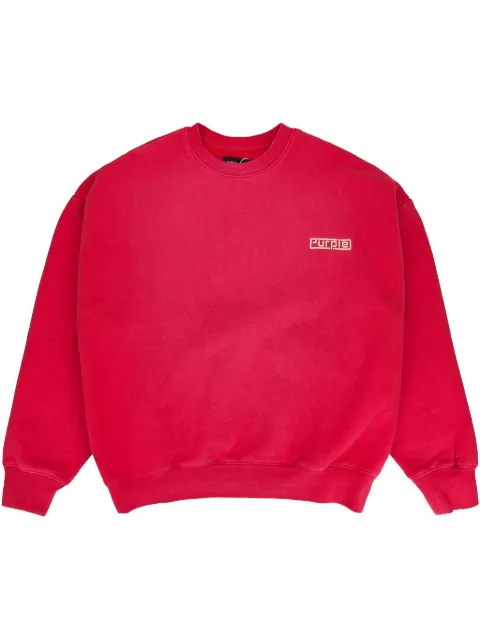 Purple Brand HWT fleece "Red" sweatshirt Red P402HFRP124
