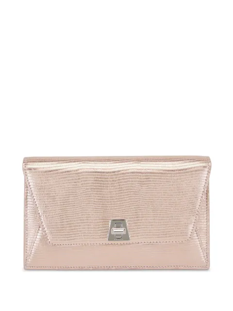 Akris leather clutch bag Black AC091950PA600216