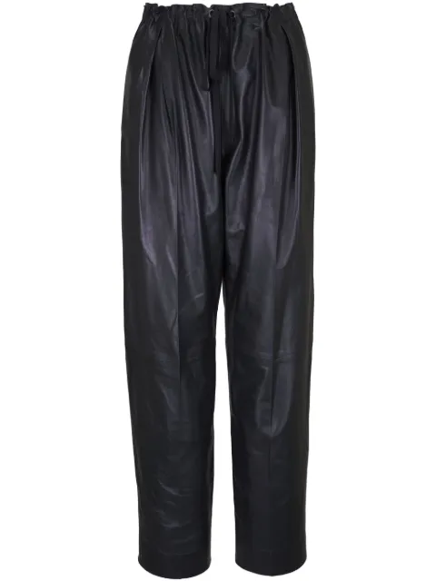 KHAITE leather trousers Black 3160887200