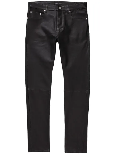Purple Brand STRETCH LEATHER PANT BLACK BEAUTY "Black" Black P001LBBP422