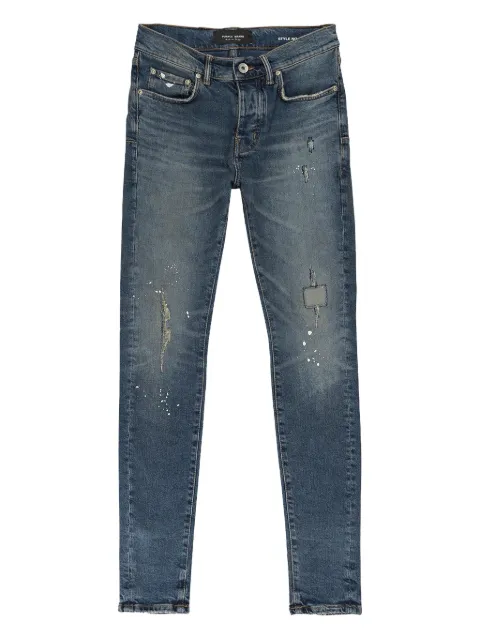 Purple Brand Torn jeans Blue P001TDIP223