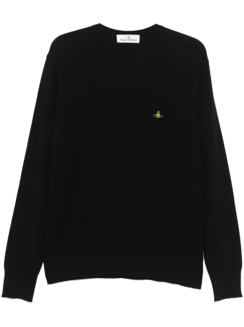 Vivienne Westwood orb-logo crew-neck sweater Black 27010012Y0037