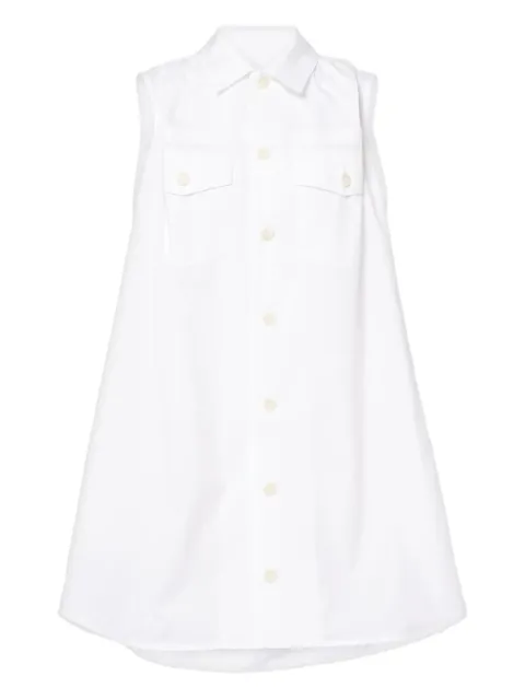 sacai sleeveless pocket mini dress White 2507637