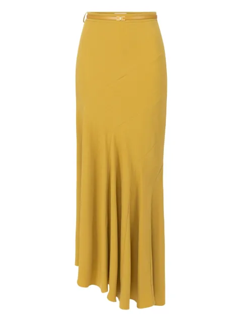 Elisabetta Franchi belted midi skirt Yellow GO10752E2
