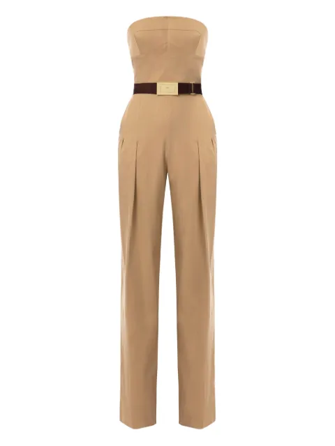 Elisabetta Franchi belted jumpsuit Neutrals TU05152E2