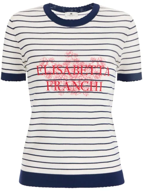 Elisabetta Franchi logo t-shirt White MK80T52E2