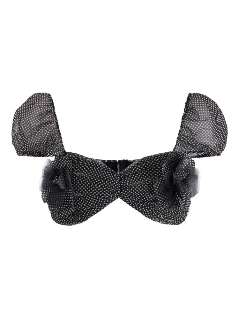 Elisabetta Franchi polka-dot print top Black TO03652E2