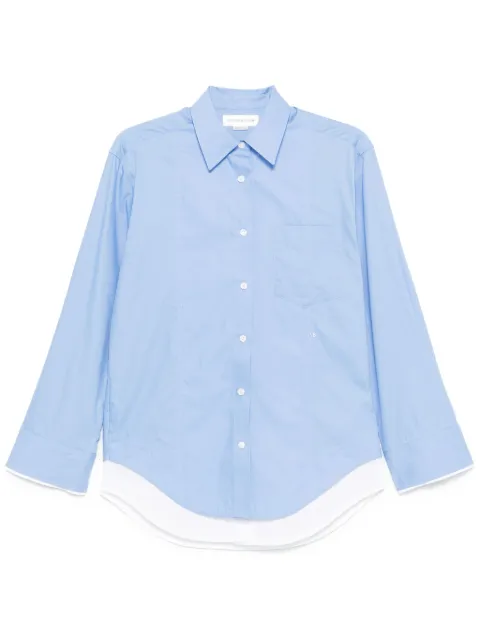 Victoria Beckham double-layer shirt Blue 1125WSH006011C