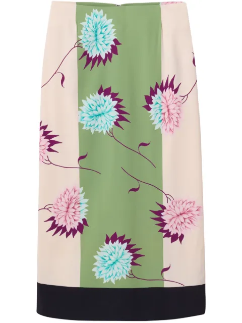 La DoubleJ Placée pencil skirt Green SKI0022VIS011DER03MU01