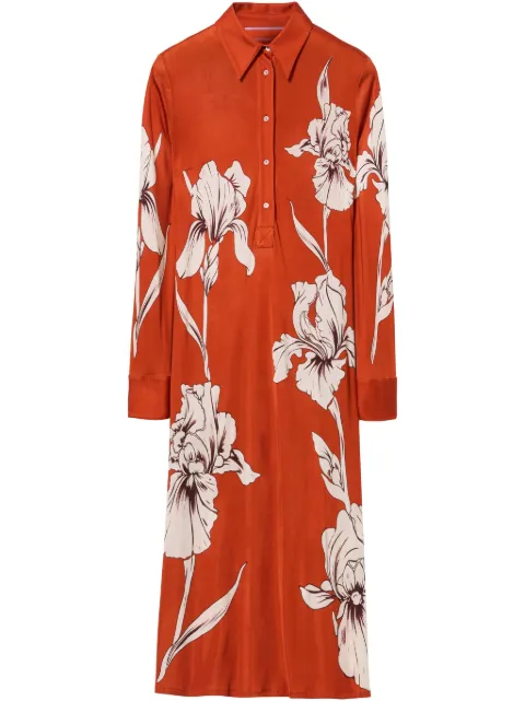 La DoubleJ Perry Street midi dress Orange DRE0807JER053IRS07OR03