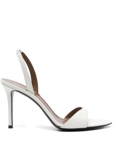 Giuseppe Zanotti 90mm leather sandals White E500001
