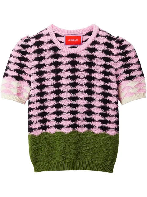 La DoubleJ Sunset T-shirt Pink PUL0253KNI152VA348PI01
