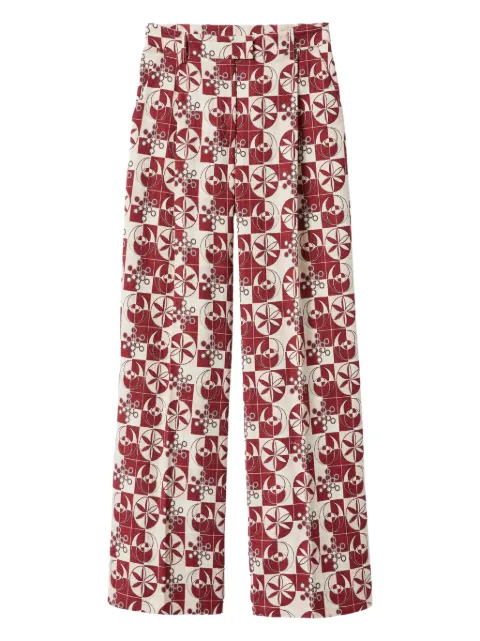 La DoubleJ wide-leg pants Red TRO0135COT005ECL01RE02