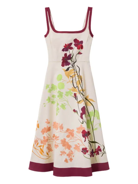 La DoubleJ Sophia midi dress Neutrals DRE0448COT037CRS01WH04