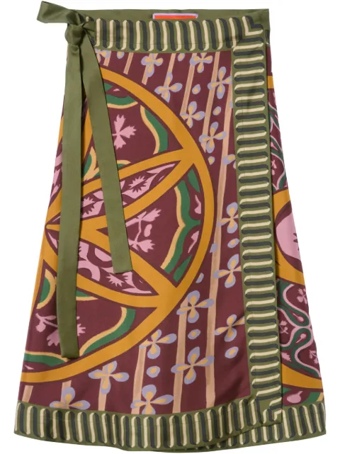La DoubleJ wrap design skirt Purple SKI0142SIL006ECL05YE02