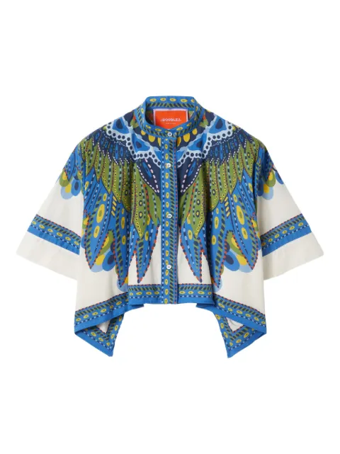La DoubleJ cotton shirt Neutrals SHI0091COT056CHA05MU01