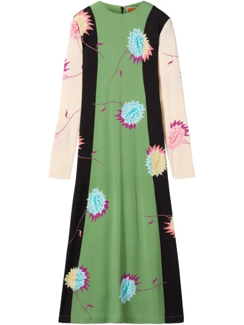 La DoubleJ long-sleeve swing dress Green DRE0231VIS001DER03MU01