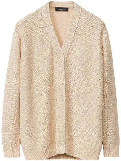 Fabiana Filippi sequin-embellished cardigan Neutrals MAD275F555L331