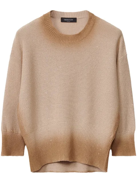 Fabiana Filippi gradient-effect sweater Neutrals MAD275F568L3820000