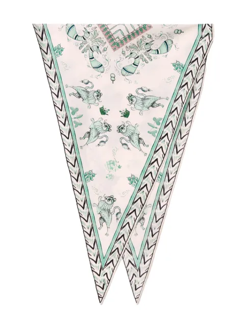 Fabiana Filippi printed scarf Neutrals SAD275A016L405