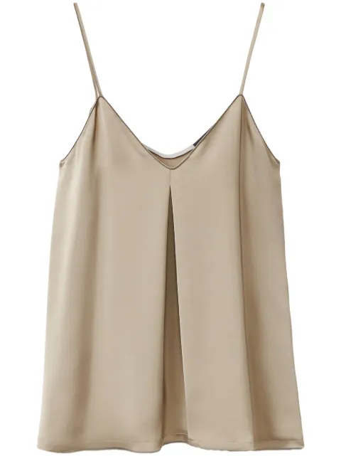 Fabiana Filippi pleat detailing tank top Neutrals TPD275F609L4530000