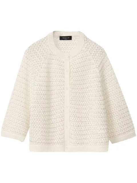Fabiana Filippi open-knit cardigan White MAD275F528L3530000