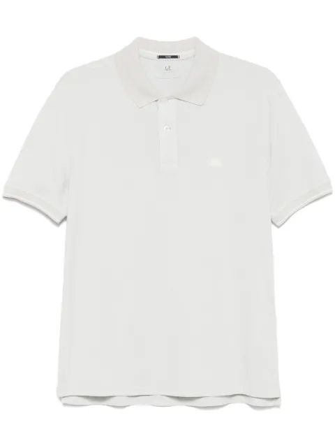 C.P. Company logo-embroidered polo shirt Blue 18CMPL130A006263G