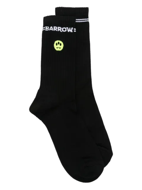 BARROW stripe-detail socks Black S5BWUASO094