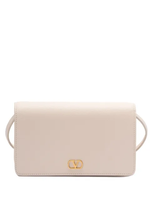 Valentino Garavani VLogo signature mini shoulder bag in grainy calfskin Neutrals WP0AK8SNP