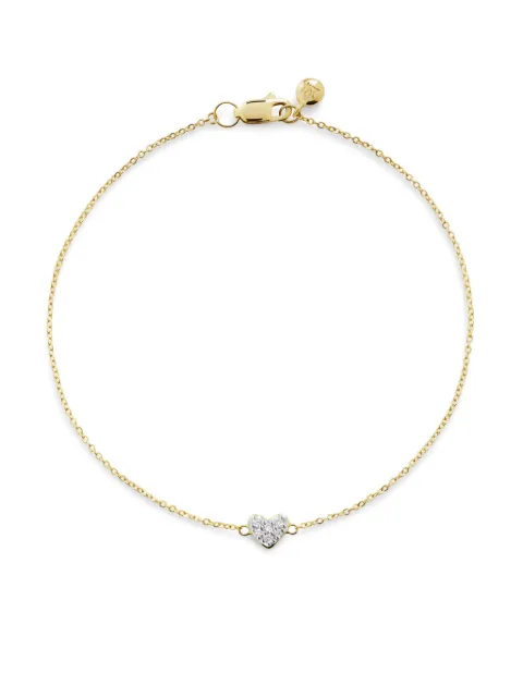 Monica Vinader Mini Heart Diamond bracelet Yellow YGBLHARTLGD