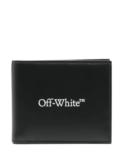 Off-White Bookish logo-stamp wallet Black OMNC085C99LEA001
