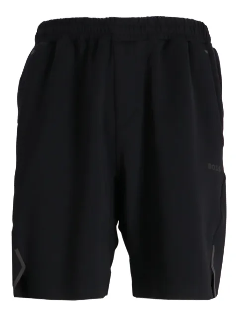 BOSS elasticated-waistband track shorts Black 50531225