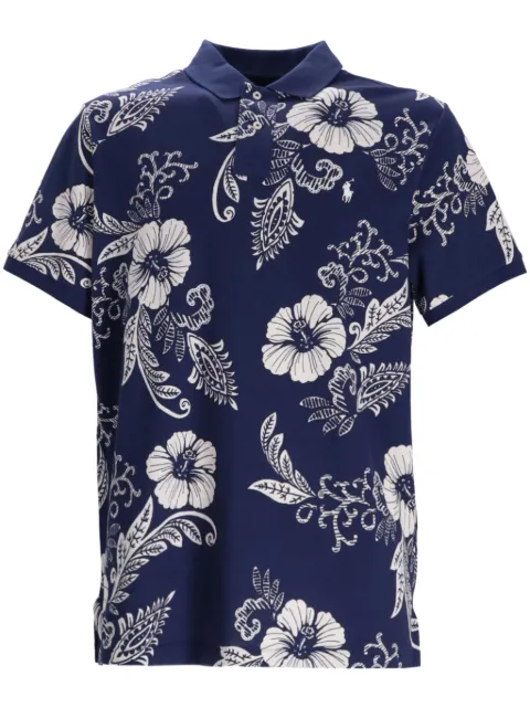 Polo Ralph Lauren floral-print polo shirt Blue 710956684001