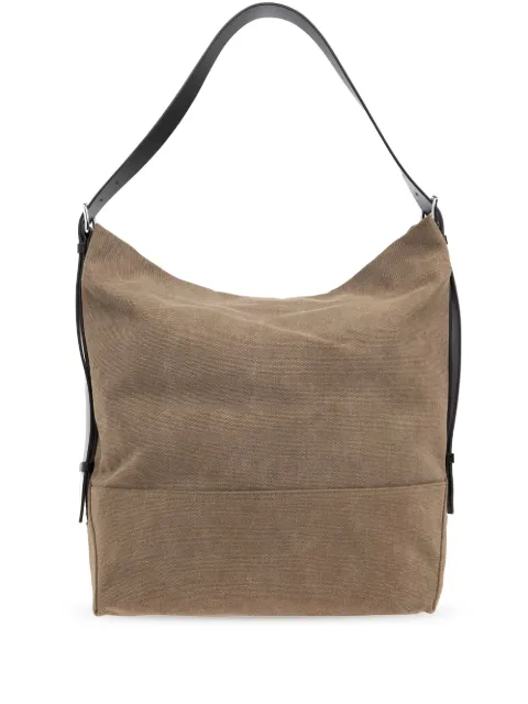 LEMAIRE belted tote bag in cotton canvas Neutrals BG0153LF1400