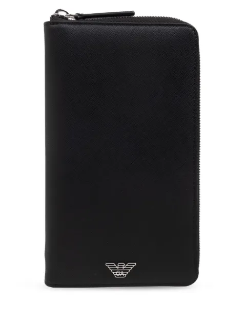Emporio Armani logo-plaque wallet Black EM000987AF13805