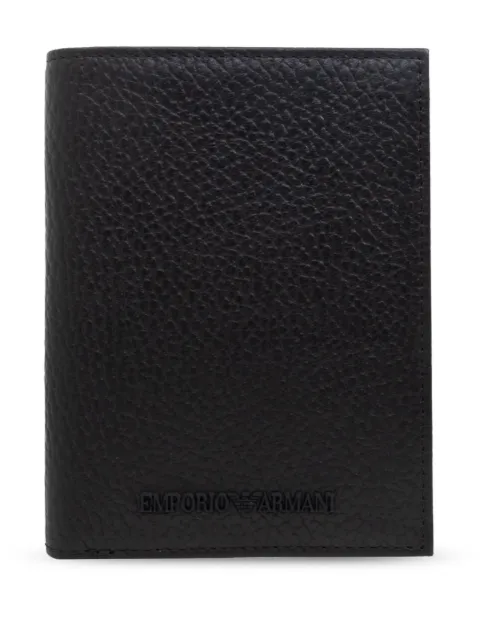 Emporio Armani logo-embossed wallet Black EM000957AF13396