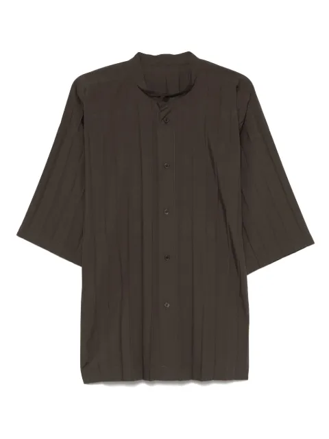 Homme Plissé Issey Miyake pleated shirt Brown HP56FJ305