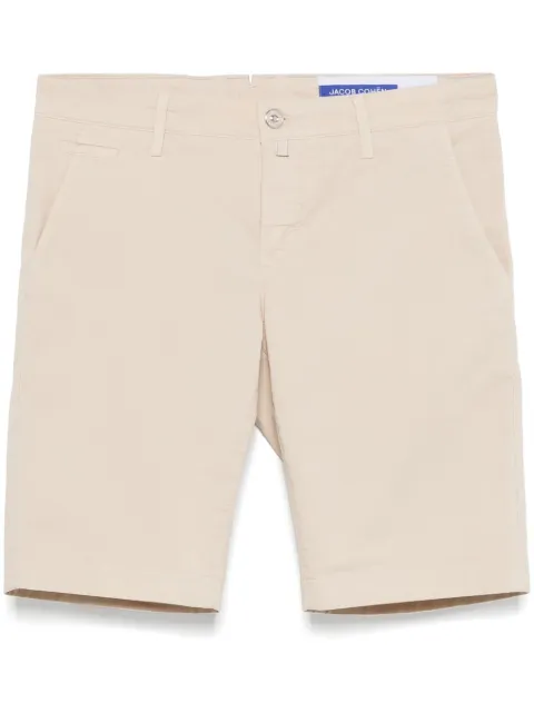 Jacob Cohën logo-plaque chino shorts Neutrals JUMN0015003S2544