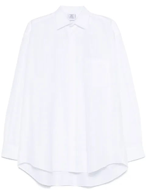 VETEMENTS logo-jacquard shirt White UA66SH400W