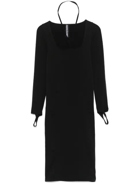 ANDREĀDAMO sculpting jersey midi dress Black PS25191300004