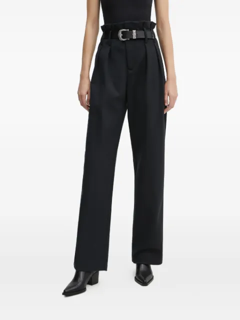 IRO Kotel belt-loops trousers Black WM23KOTEL