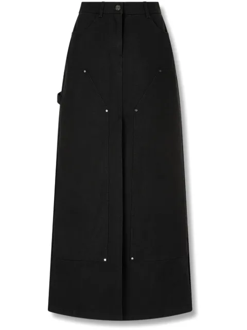 TOMBOY cotton seam-detail maxi skirt Black 9105132101