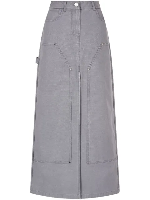 TOMBOY cotton midi skirt Blue 9105132101