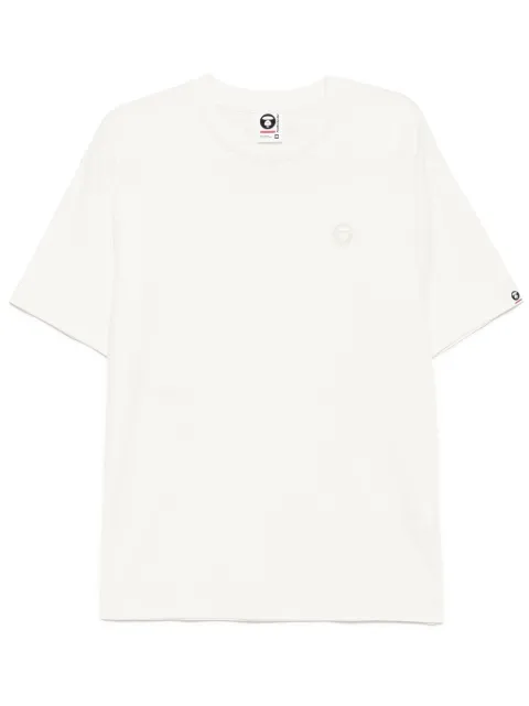 AAPE BY *A BATHING APE® logo-patch T-shirt Neutrals ATE1598XXO